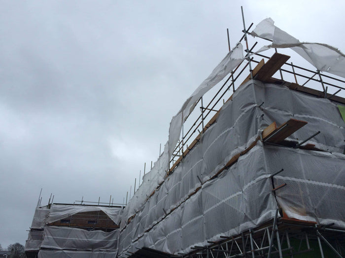 I Want Scaffold Sheeting That Will Not Flap & Detach