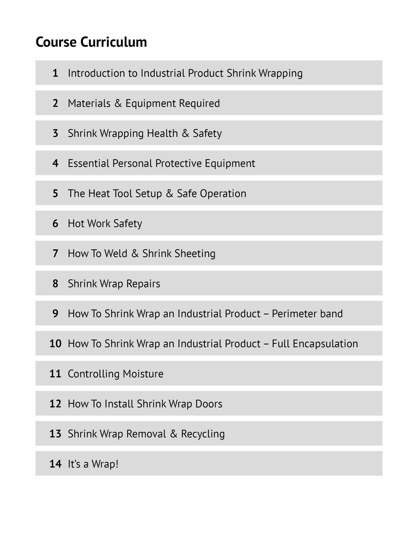 How To Shrink Wrap Industrial Products Like a Pro - IN PERSON Certified Training Course