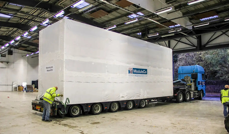 How to Shrink Wrap a Modular Building