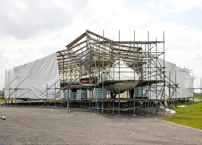 Temporary Shrink Wrap Roof