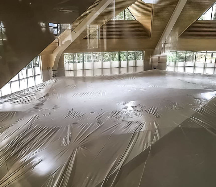 Temporary ceiling dust barrier