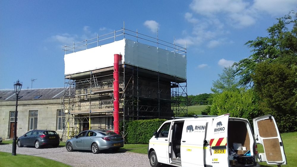 Temporary Roof for Listed Building in Staffordshire