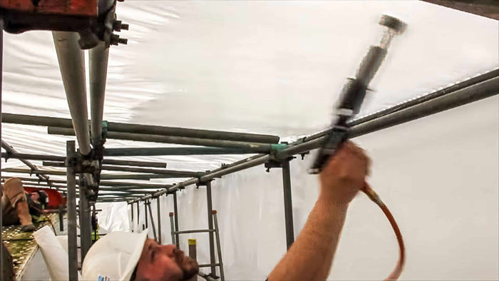 How Do I Shrink Scafflold Wrap?