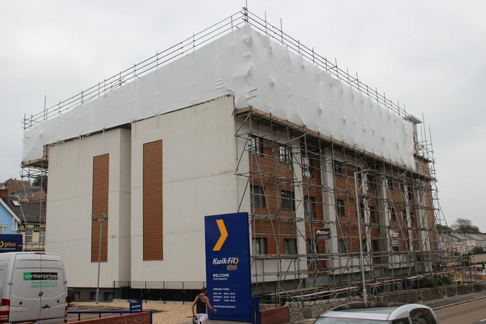 Temporary Roof and Scaffold Sheeting, Alexandra Road, Plymouth