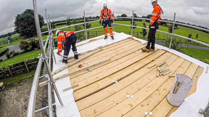 How Do I Use Scaffold Shrink Wrap To Create a Temporary Roof Cover?