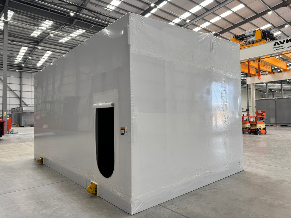 Weatherproofing a Modular Building Unit for Display, Haydock