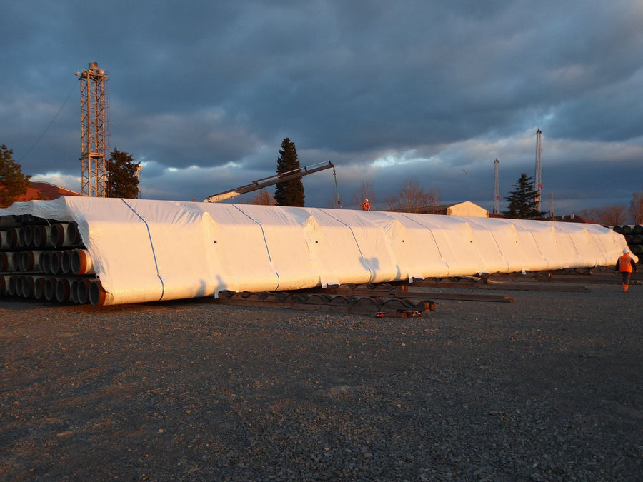 Covering TurkStream: 1,224m² of Industrial Shrink Wrap on Subsea Pipeline Stacks