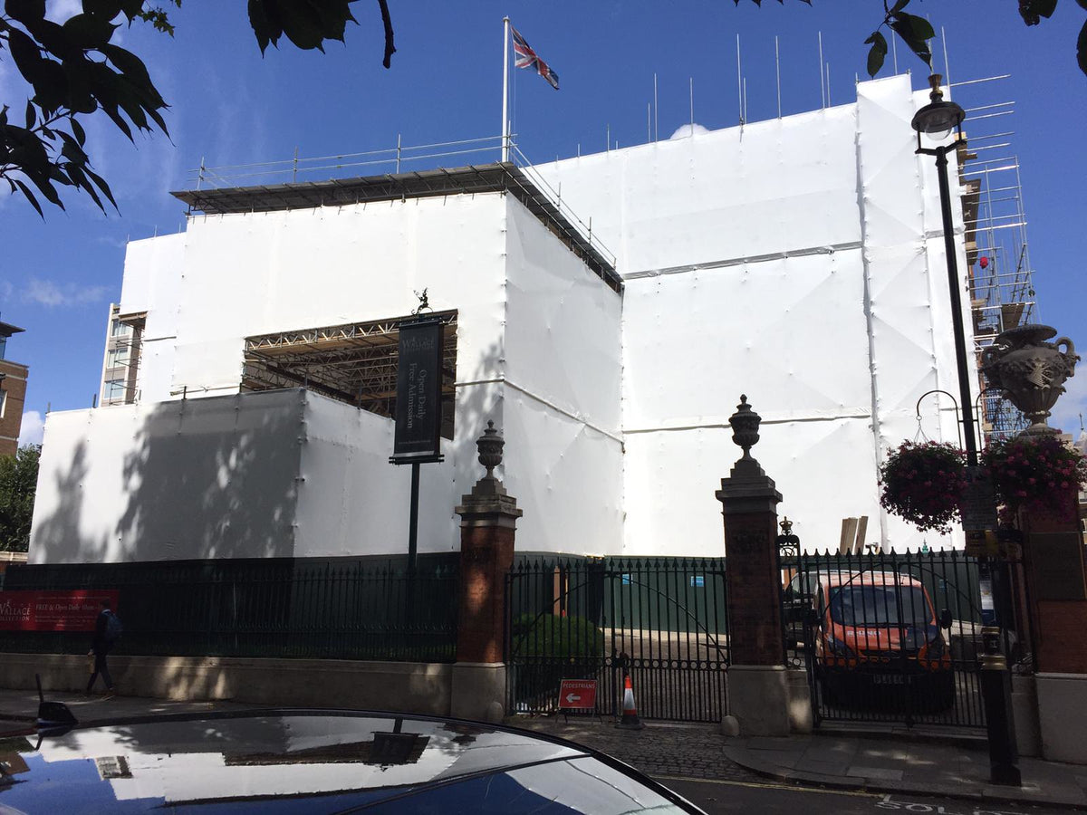 LPS1207 Scaffold Sheeting at the Wallace Collection, Manchester Square, London