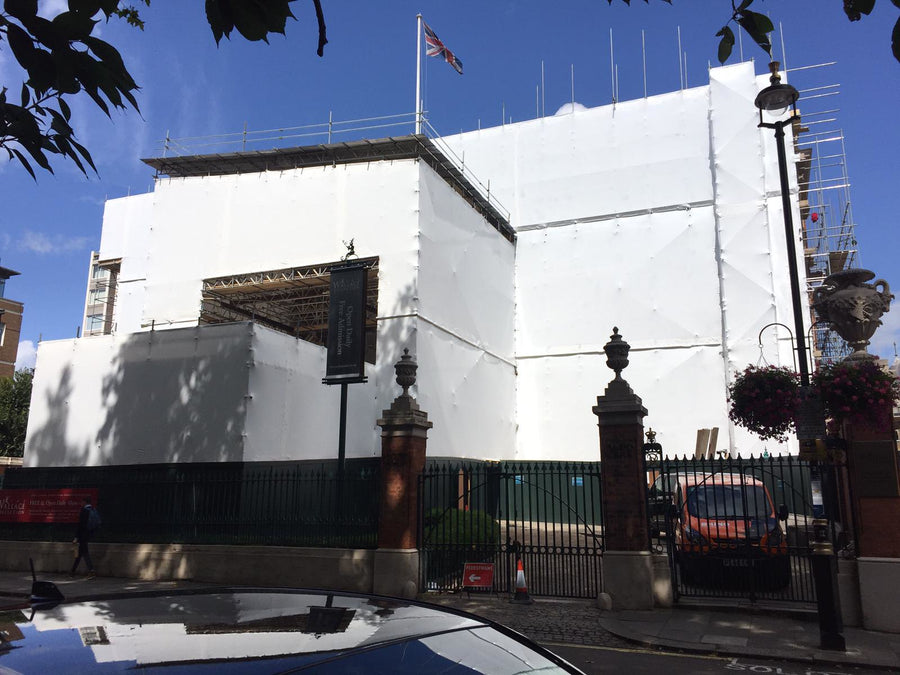 LPS1207 Scaffold Sheeting at the Wallace Collection, Manchester Square, London