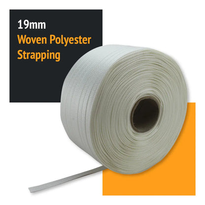 Polyester Wrapping 19mm Woven Polyester Strapping – Rhino Shrink Wrap