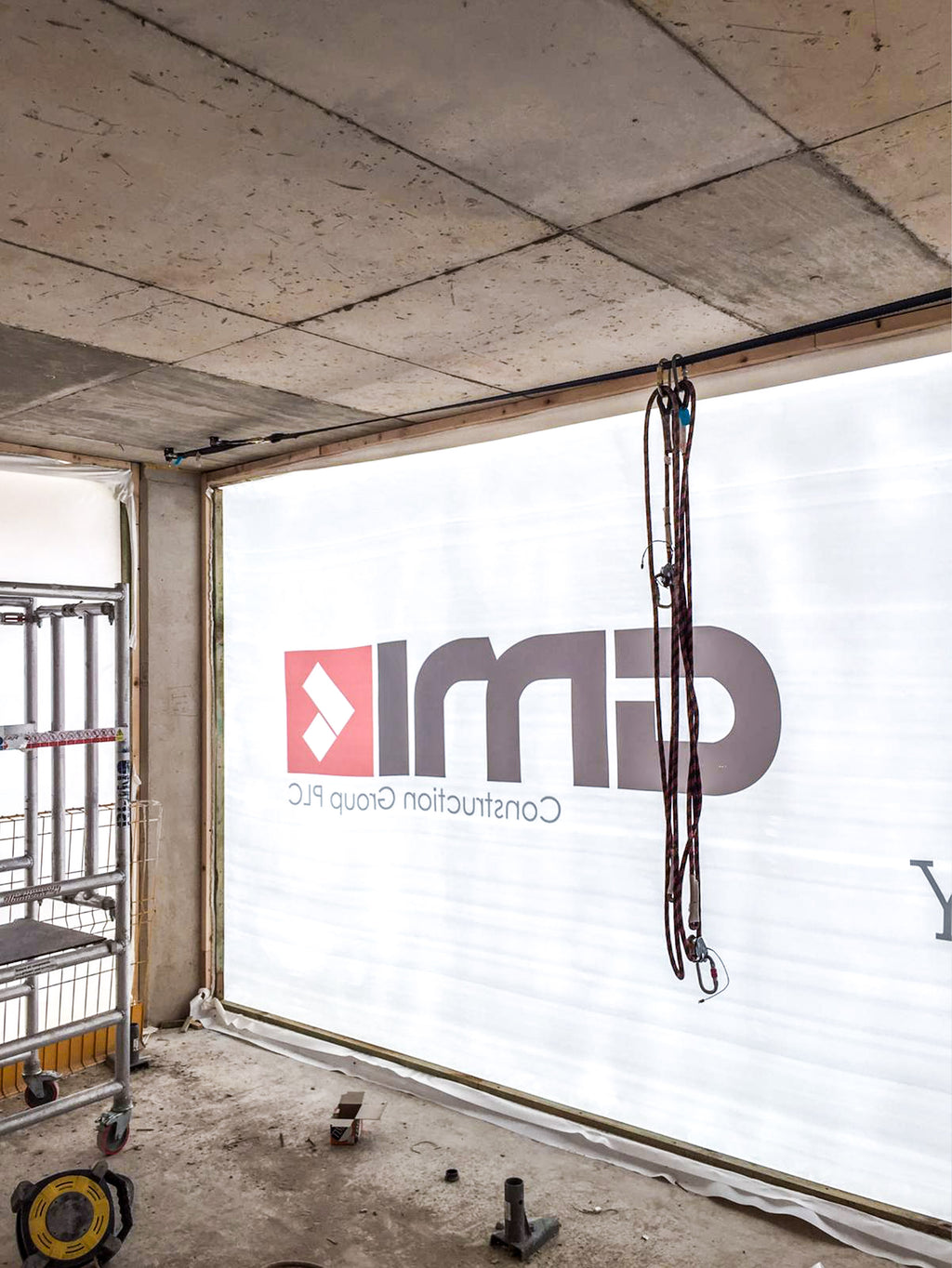 Construction Screens | Weather & Dust Protection by Rhino Shrink Wrap®