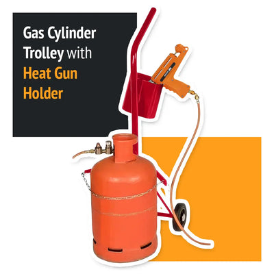 Gas Cylinder Trolley with Heat Gun Holder