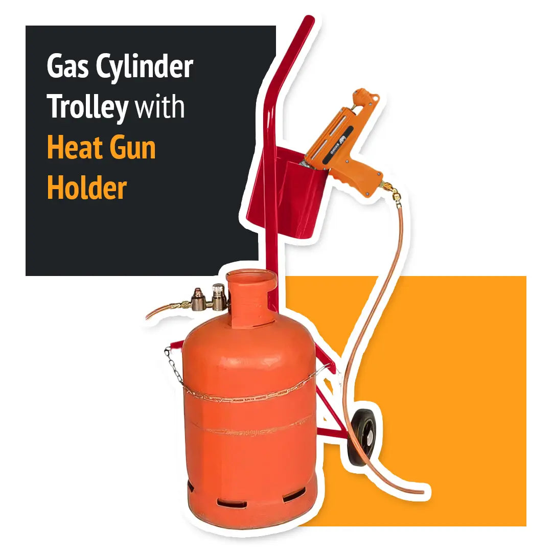 Gas Cylinder Trolley with Heat Gun Holder