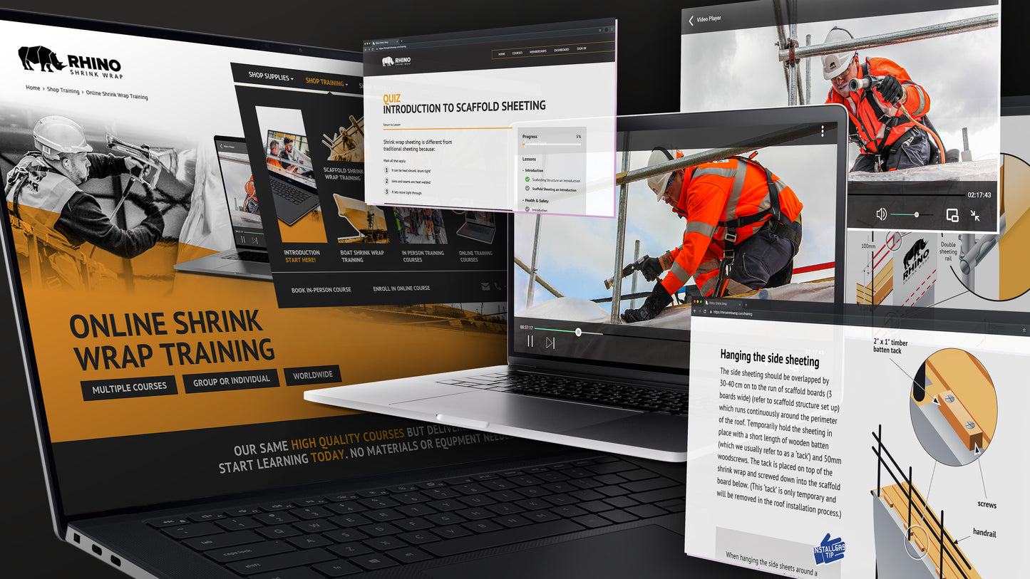 How To Shrink Wrap Scaffolding Like a Pro - Online Training Course