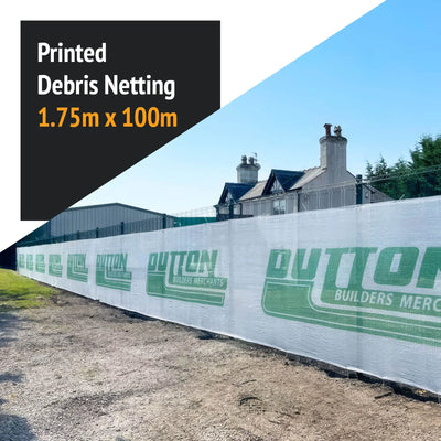 Custom Printed Debris Netting - 1.75m x 100m