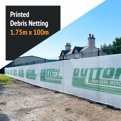 Custom Printed Debris Netting - 1.75m x 100m