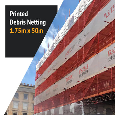 Custom Printed Debris Netting - 1.75m x 50m