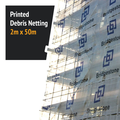 Custom Printed Debris Netting - 2m x 50m