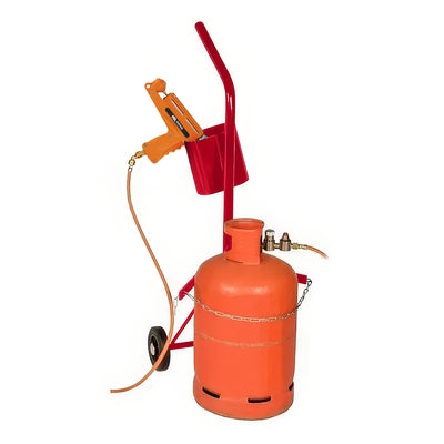 Gas Cylinder Trolley with Heat Gun Holder
