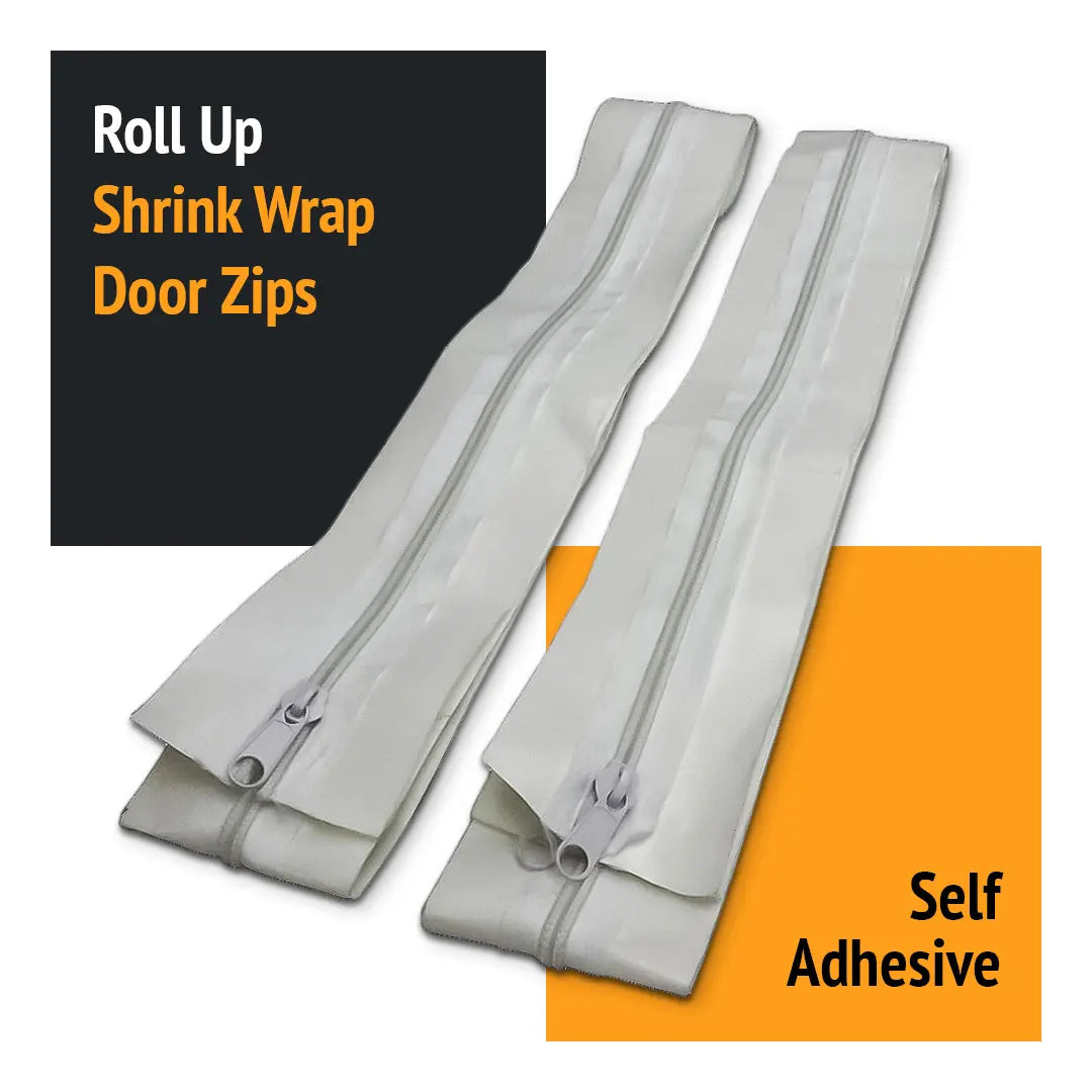Shrink Wrap Door Zips (Self Adhesive)