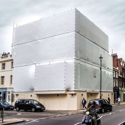 Flame Retardant Shrink Wrap Film 300 Micron 7m x 15m - For Scaffolding - LPS1207 / LPS1215