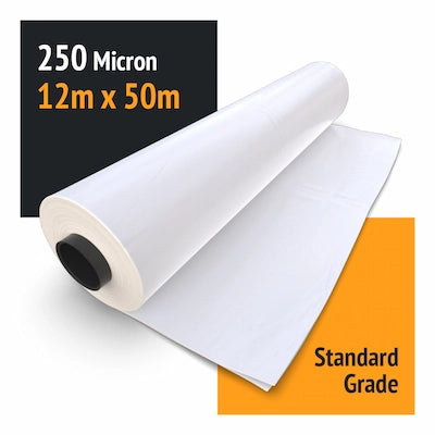 Shrink Wrap Film 250 Micron 12m x 50m - Construction & Industrial