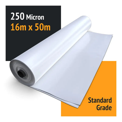 Shrink Wrap Film 250 Micron 16m x 50m - Construction & Industrial