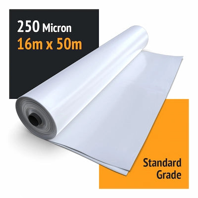 Shrink Wrap Film 250 Micron 16m x 50m - Construction & Industrial