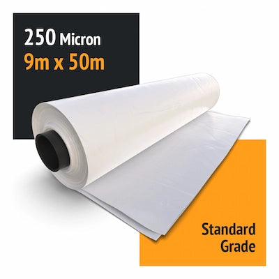 Shrink Wrap Film 250 Micron 9m x 50m - Construction & Industrial