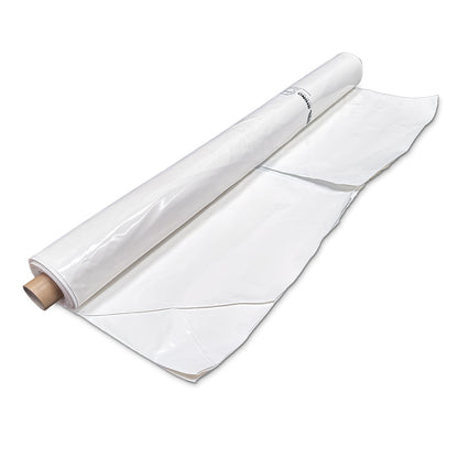 Rhino 300 micron shrink wrap film roll 7m x 15m partially unrolled