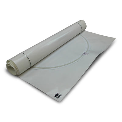 white zipped access door