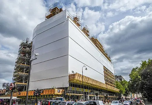Scaffold shrink wrap illustration
